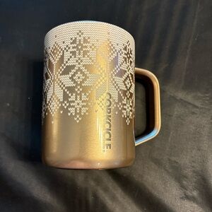Corkcicle Metallic Gold Snowflake Mug